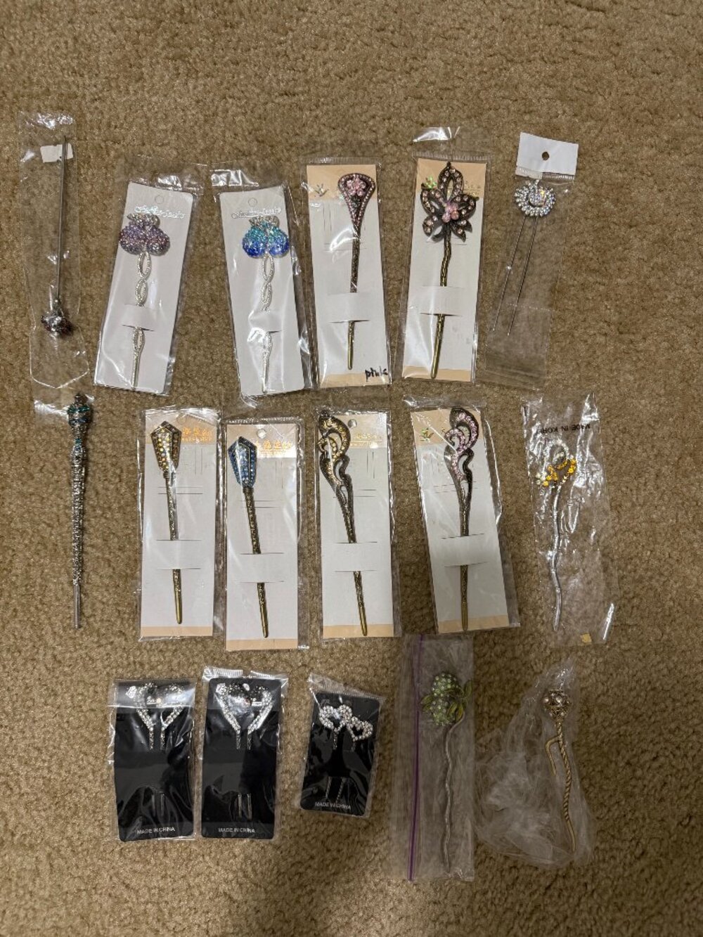 17 pcs of Hair Sticks